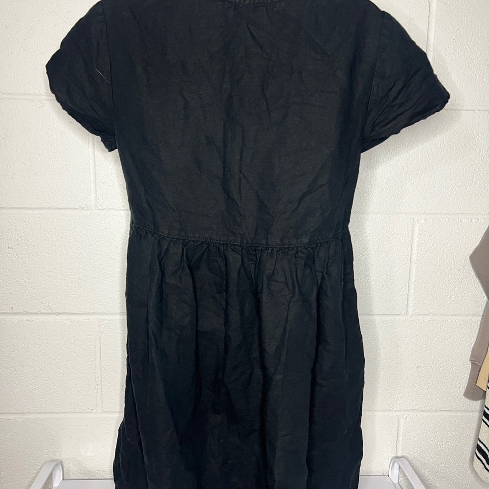 Madewell Linen Blend Alexandra Button-Front Mini Dress XS - Picture 4 of 8